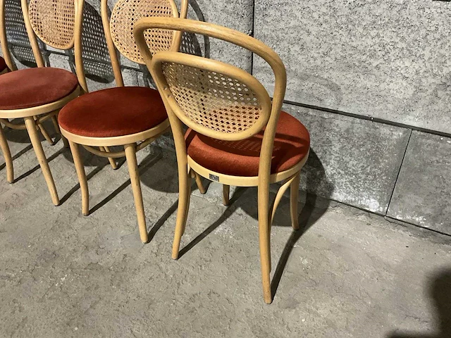 Satelliet - restaurantstoel met gestoffeerde zitting (8x) - afbeelding 4 van  7