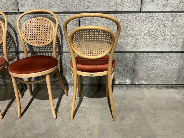 Satelliet - restaurantstoel met gestoffeerde zitting (8x) - afbeelding 5 van  7