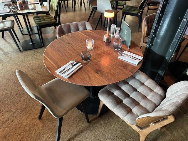 Satelliet - restauranttafel ø 100 cm (3x) - afbeelding 2 van  19