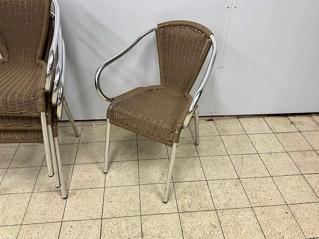 Satelliet aluminium terrasstoelen (85x) - afbeelding 2 van  8