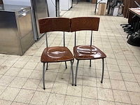 Satelliet arredo kantinestoelen (2x) - afbeelding 1 van  5