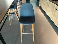 Satelliet bartafel met 4 “crassevig” design barkrukken - afbeelding 6 van  6