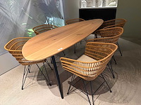 Satelliet eetkamertafel met stoelen - afbeelding 1 van  6