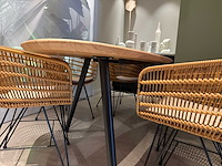 Satelliet eetkamertafel met stoelen - afbeelding 4 van  6