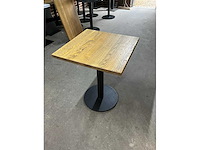 Satelliet eikenhouten restauranttafels (6x) - afbeelding 2 van  7