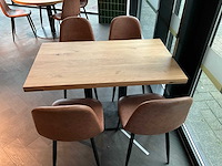 Satelliet rechthoek eettafel met stoelen - afbeelding 2 van  5