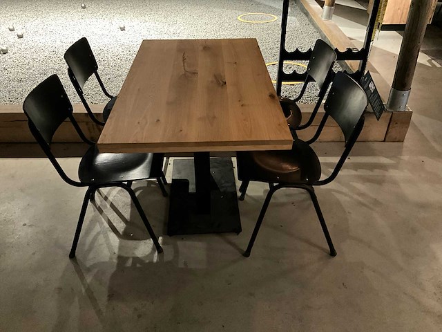 Satelliet rechthoek eettafel met stoelen - afbeelding 1 van  2