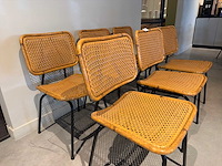 Satelliet rietlook eetkamerstoel (6x) - afbeelding 2 van  5