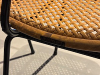 Satelliet rietlook eetkamerstoel (6x) - afbeelding 4 van  5