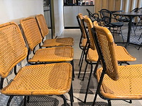 Satelliet rietlook eetkamerstoel (6x) - afbeelding 5 van  5