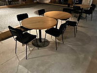 Satelliet rond eettafel met stoelen (2x) - afbeelding 2 van  3