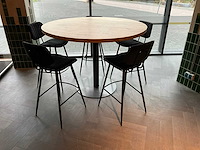 Satelliet rond hoog eettafel met stoelen - afbeelding 1 van  4