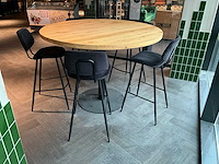 Satelliet rond hoog eettafel met stoelen - afbeelding 2 van  4