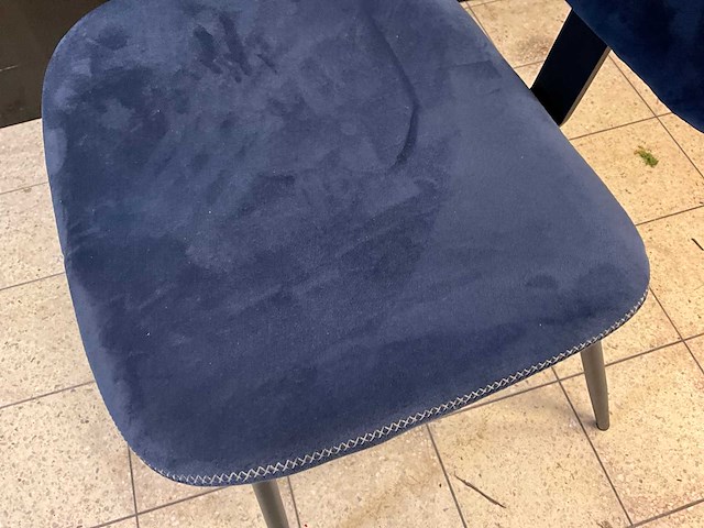 Satelliet suède restaurantstoelen (5x) - afbeelding 5 van  7