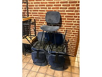 Satelliet suède restaurantstoelen (5x) - afbeelding 7 van  7