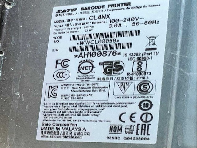 Sato cl4nx plus professionele labelprinter (2x) - afbeelding 10 van  10