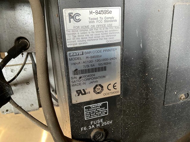 Sato m-8459se barcodeprinter - afbeelding 8 van  9