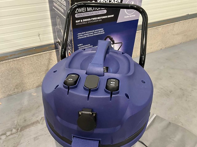 Sauber - 2026 - sg-s 100 liter - industriële stofzuiger - afbeelding 9 van  13