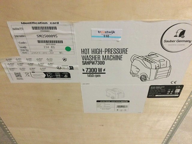 Sauber - sahpw7300 - heetwater hogedrukreiniger - afbeelding 5 van  7