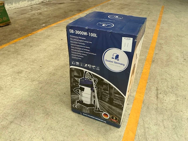 Sauber sb-3000w-100l industriële stofzuiger - afbeelding 1 van  3