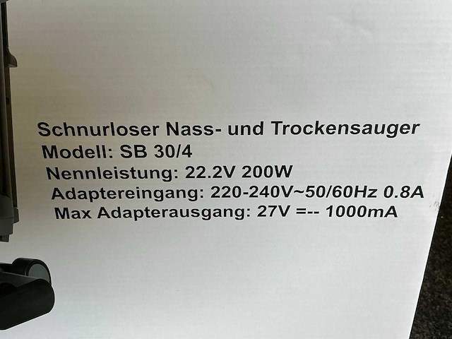 Sauber sb30-4 vloerreiniger - afbeelding 4 van  4