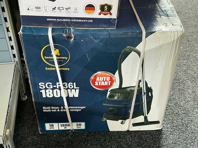 Sauber sg-p36l industriële stofzuiger - afbeelding 2 van  5