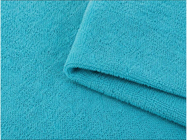 Sauna/strandlaken 90x190cm turquoise (18x) - afbeelding 3 van  3