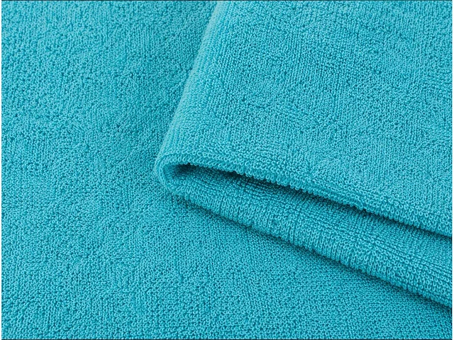 Sauna/strandlaken 90x190cm turquoise (18x) - afbeelding 3 van  3