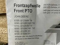 Sauter john deere fronthef + pto - afbeelding 6 van  6