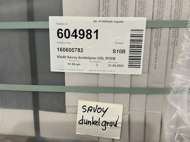 Savoy dunkelgrau 600x600 vloertegel 89m² - afbeelding 7 van  8