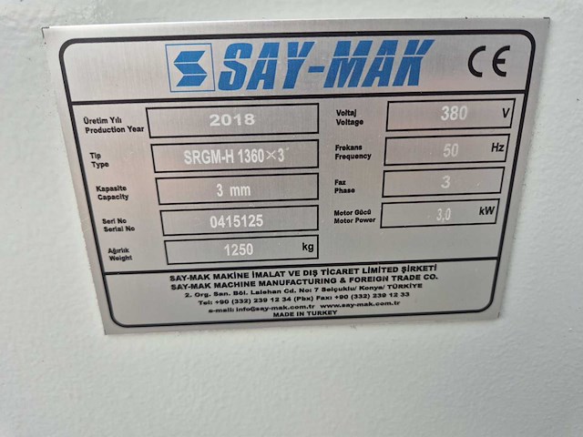 Say-mak - srgm-h 1360x3 - plaatschaar - afbeelding 17 van  17