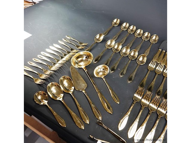 Sbs solingen set met een 23/24 karaat hartvergulde afwerking. - afbeelding 2 van  5