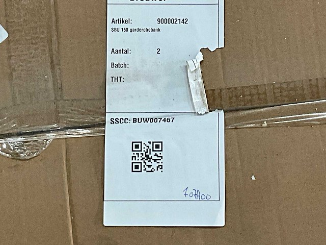 Sbu 150 kleedkamerbank (2x) - afbeelding 3 van  4