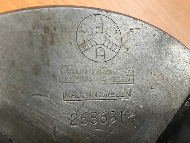 Sca 150 mm zelfcentrerend 4-klauwplaat - afbeelding 5 van  5