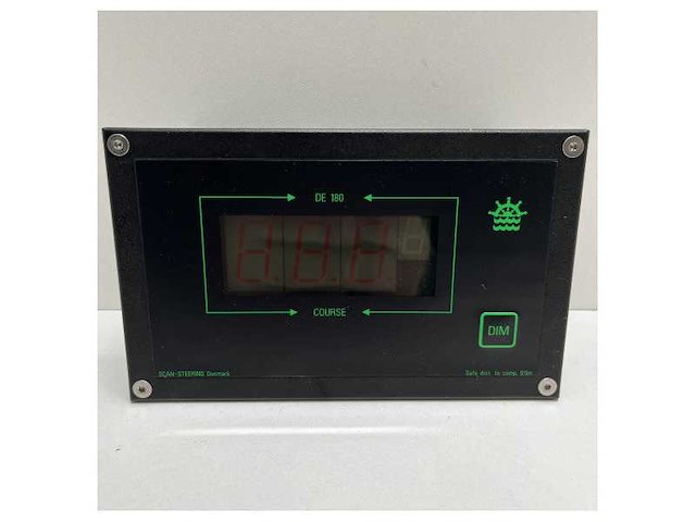 Scan digital de-180 gyro steering repeater display black - afbeelding 2 van  6