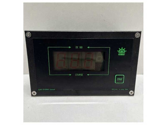 Scan digital de-180 gyro steering repeater display black - afbeelding 1 van  5