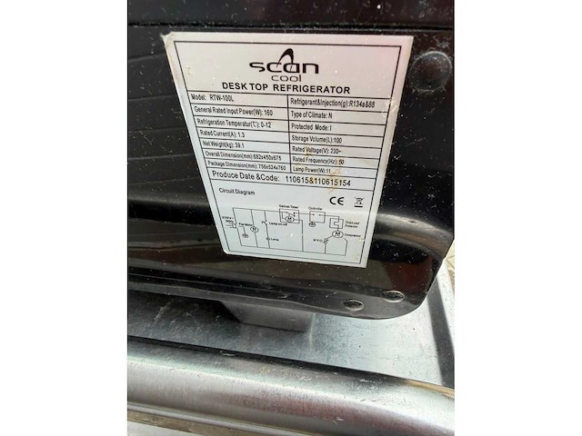 Scan rtw-100l gebak vitrine - afbeelding 4 van  5