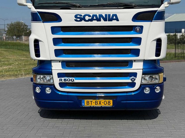 Scania - 2007 - r500 - steering pusher - manuel - retarder - leather - topline - vrachtwagen - afbeelding 24 van  28