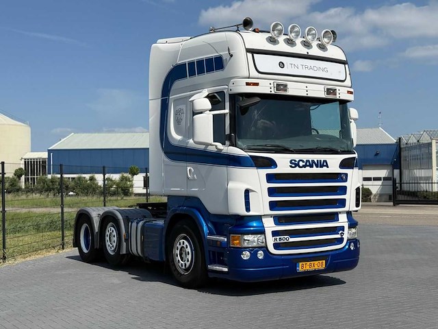 Scania - 2007 - r500 - steering pusher - manuel - retarder - leather - topline - vrachtwagen - afbeelding 26 van  28