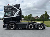 Scania - 2008 - r500 - steering pusher - leather - retarder - open exhaust - 16-bhx-7 - vrachtwagen - afbeelding 5 van  28