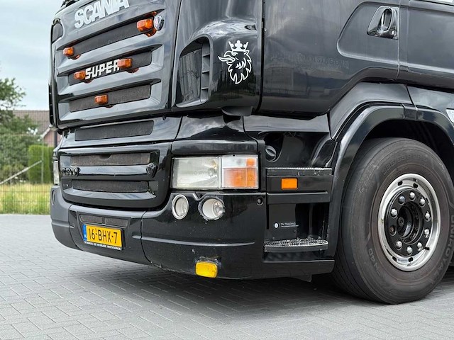 Scania - 2008 - r500 - steering pusher - leather - retarder - open exhaust - 16-bhx-7 - vrachtwagen - afbeelding 15 van  28