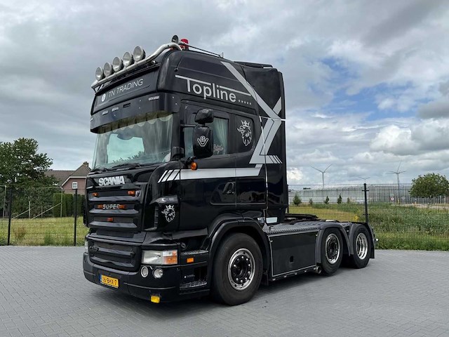 Scania - 2008 - r500 - steering pusher - leather - retarder - open exhaust - 16-bhx-7 - afbeelding 1 van  28