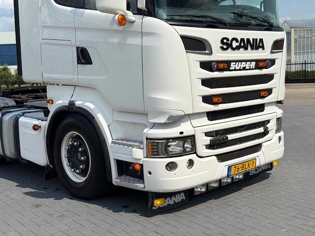Scania - 2013 - r500 - manuel - full air - show - open exhaust - 76-blk-1 - vrachtwagen - afbeelding 1 van  30