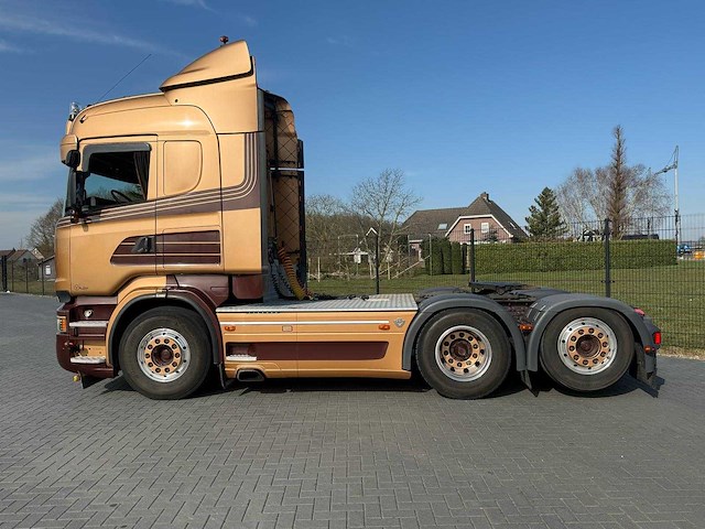 Scania - 2013 - r730 - 61-bst-4 - v8, showtruck vollucht, retarder, hydrauliek, boogie, alu wielen, leer - afbeelding 6 van  33