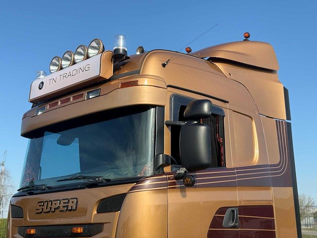 Scania - 2013 - r730 - 61-bst-4 - v8, showtruck vollucht, retarder, hydrauliek, boogie, alu wielen, leer - afbeelding 12 van  33