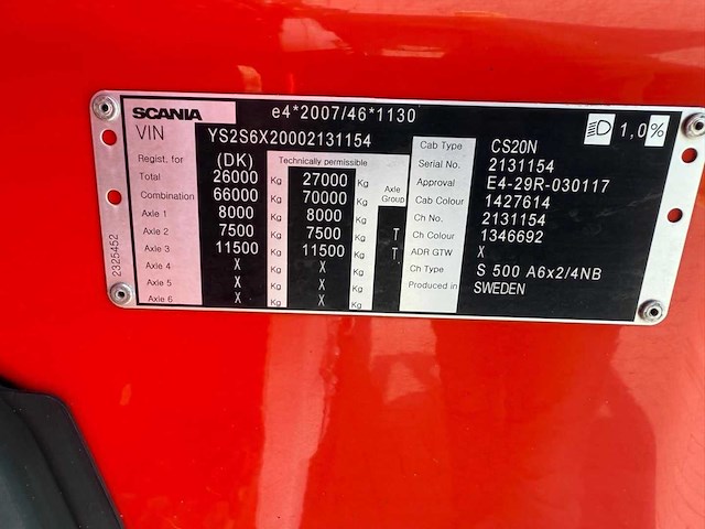 Scania - 2017 - s500 - showtruck - gestuurd - leer - 82-brz-5 - vrachtwagen - afbeelding 24 van  30