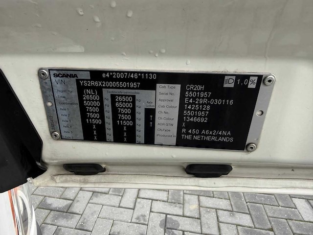 Scania - 2018 - r450 - retarder - twee tanks - gestuurde voorloper - top - vrachtwagen - afbeelding 18 van  30