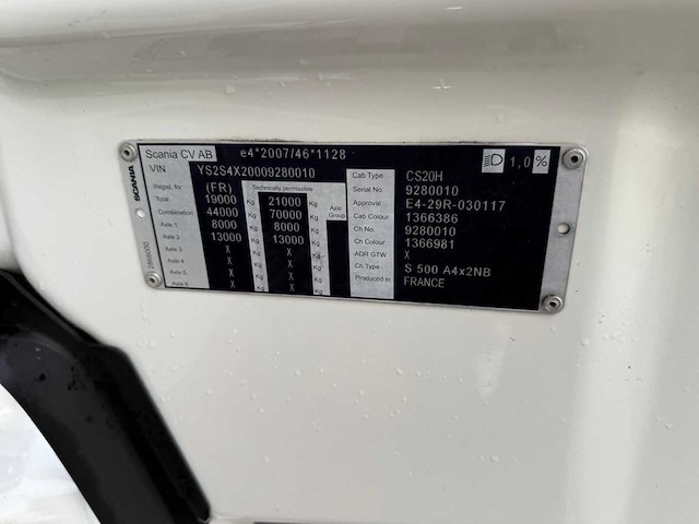 Scania - 500s ngs - vol lucht - retarder - 2021 - vrachtwagen - afbeelding 30 van  30