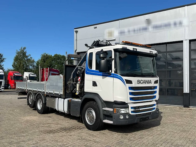 Scania - 6x2*4 - dag cabine - lll - fassi laadkraan - g410 - 2016 - vrachtwagen - afbeelding 12 van  29
