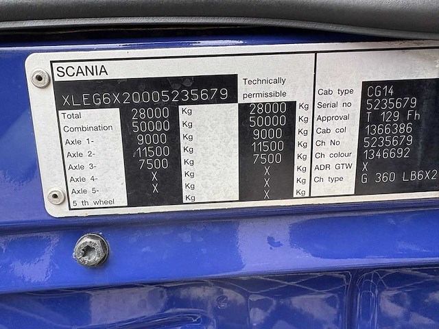 Scania - g 360 b - 2010 - 24.400l tankwagen 4 compartimenten - vrachtwagen - afbeelding 5 van  23